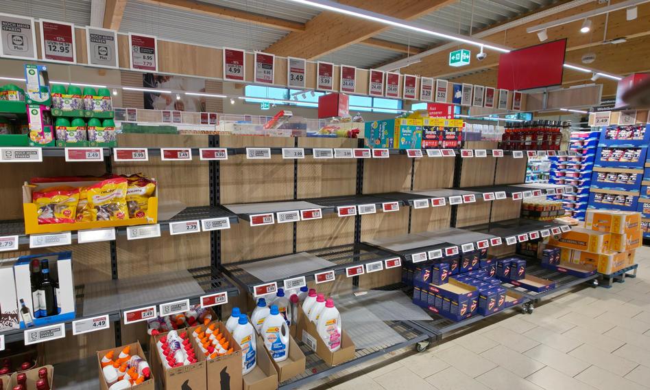 Widmo pustych półek w Niemczech. Szefowa banku: Odczujemy prawdziwe niedobory