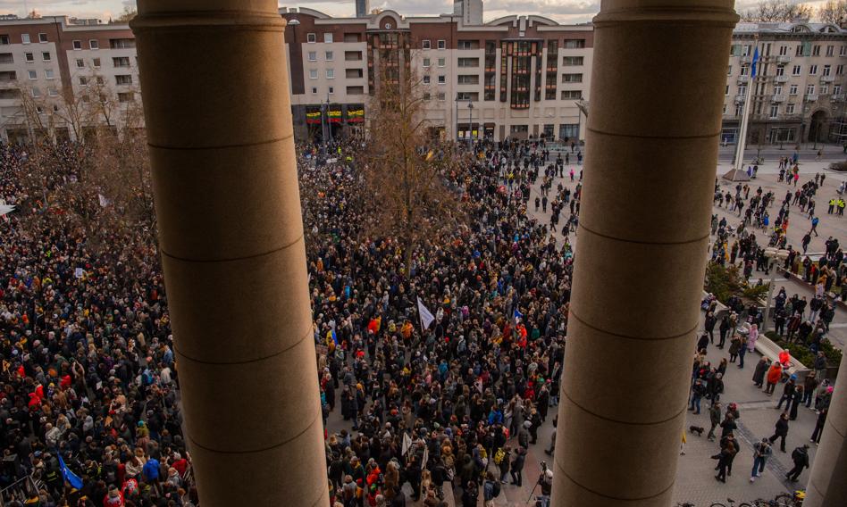 Gorąco na Litwie. Masowa demonstracja przeciwko zmianom w mediach publicznych