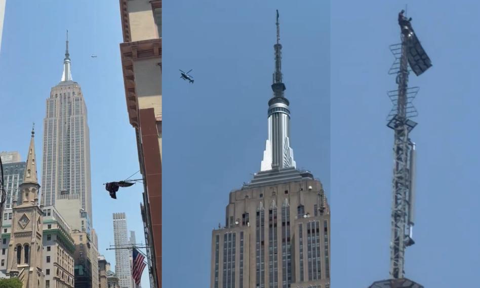 Szaleńczy wyczyn w Nowym Jorku. Weszli na sam szczyt Empire State Building