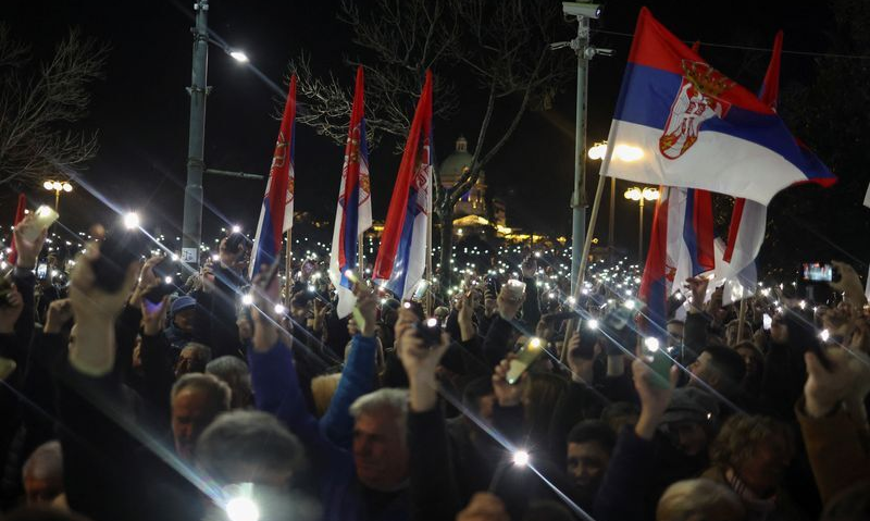 Antyrządowe protesty w Serbii nie odpuszczają. Studenci żądają przedterminowych wyborów