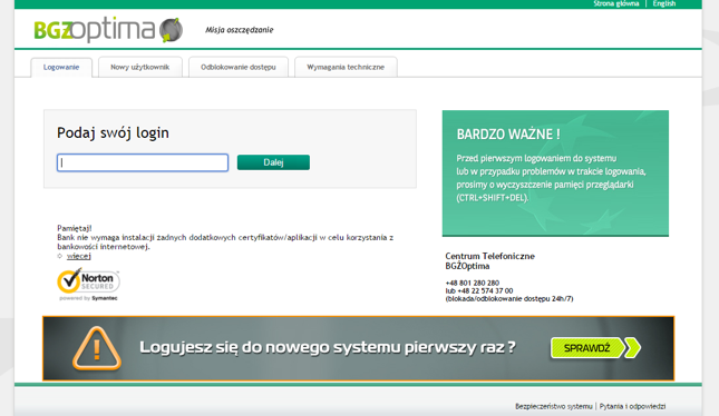 Nowy system bankowości internetowej w BGŻOptima
