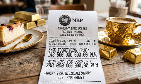 Złoty interes NBP: policzyliśmy, ile Polska „zarobiła” na rajdzie cen metalu. Czy kwota wystarczy na SAFE 0 proc.?