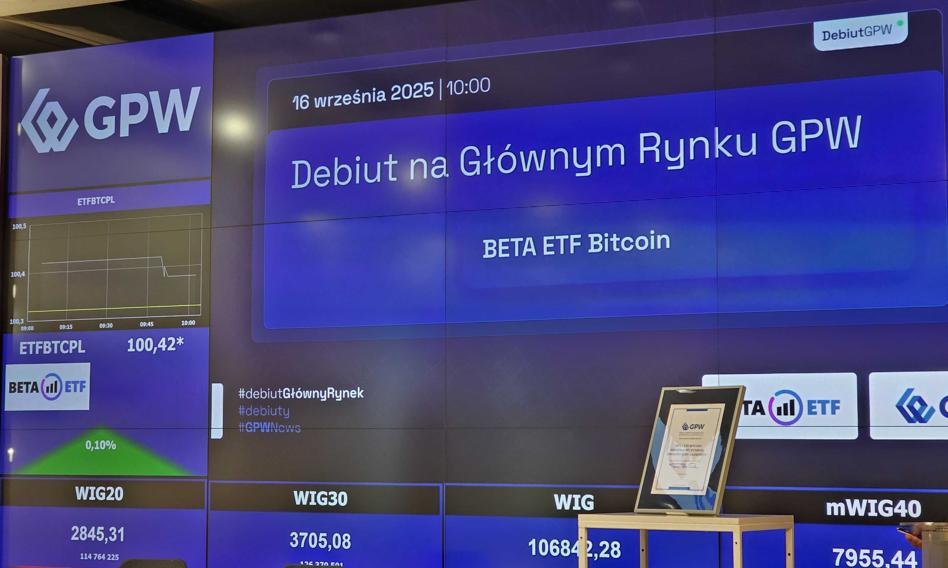 Bitcoin na polskiej giełdzie. GPW powitała ETF na pierwszą kryptowalutę