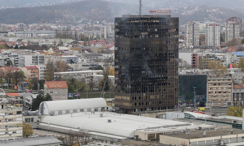 Symbol Chorwacji zniszczony przez ogień. Spłonął słynny wieżowiec