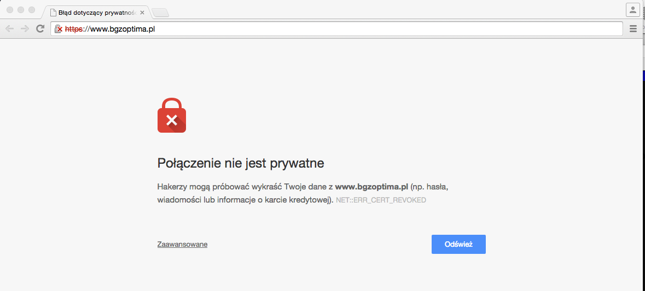 Ostrzeżenie dla klientów BGŻOptima