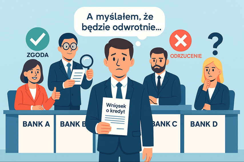 Sprawdź, w którym banku masz największe szanse na kredyt. Wyniki mogą Cię zaskoczyć