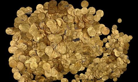 Wielki złoty skarb znaleziony w Izraelu