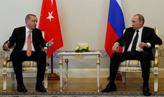 Prezydenta Turcji Recep Tayyip Erdogan i prezydent Rosji Władimir Putin
