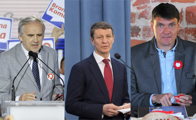 Nowi ministrowie: prof. Marian Zembala, Andrzej Czerwiński, Adam Korol