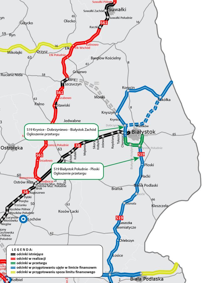 Ogłoszono przetargi na projekt i budowę dwóch odcinków S19 Via Carpatia