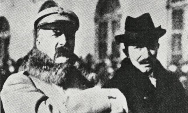 Józef Piłsudski i Wincenty Witos.