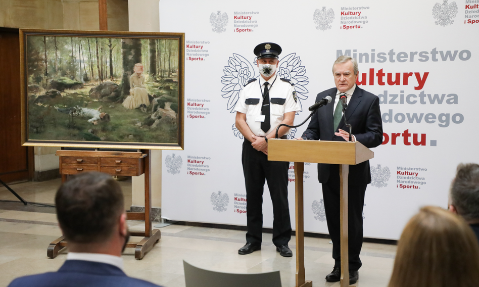 Obraz Alberta Edelfelta zaginiony w czasie II wojny światowej trafił do zbiorów MNW