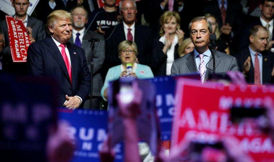 Nigel Farage w kampanii prezydenckiej w USA