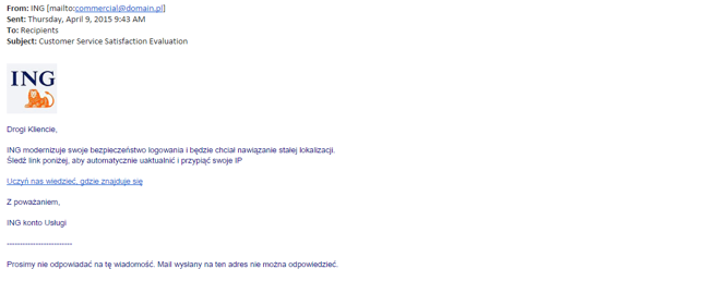 Phishing w ING Banku Śląskim: 