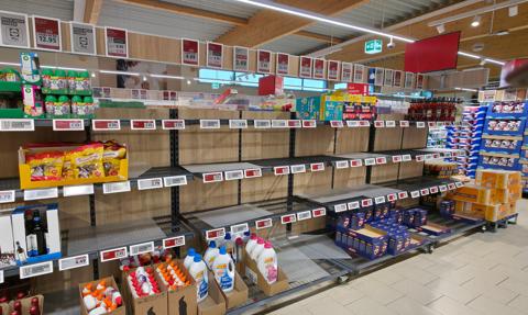 Widmo pustych półek w Niemczech. Szefowa banku: Odczujemy prawdziwe niedobory