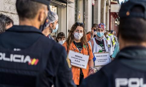 Strajk lekarzy w Hiszpanii. Kompromitujące nagrania związkowców
