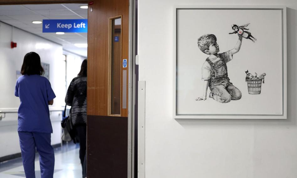Obraz Banksy'ego trafi na aukcję. Może osiągnąć cenę 3,5 mln funtów