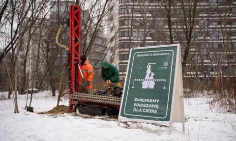 Rozpoczęły się odwierty pod budowę IV linii metra