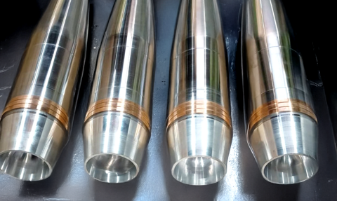 Spółka metalowa PGO pokazała pierwszy polski korpus pocisku 155 mm