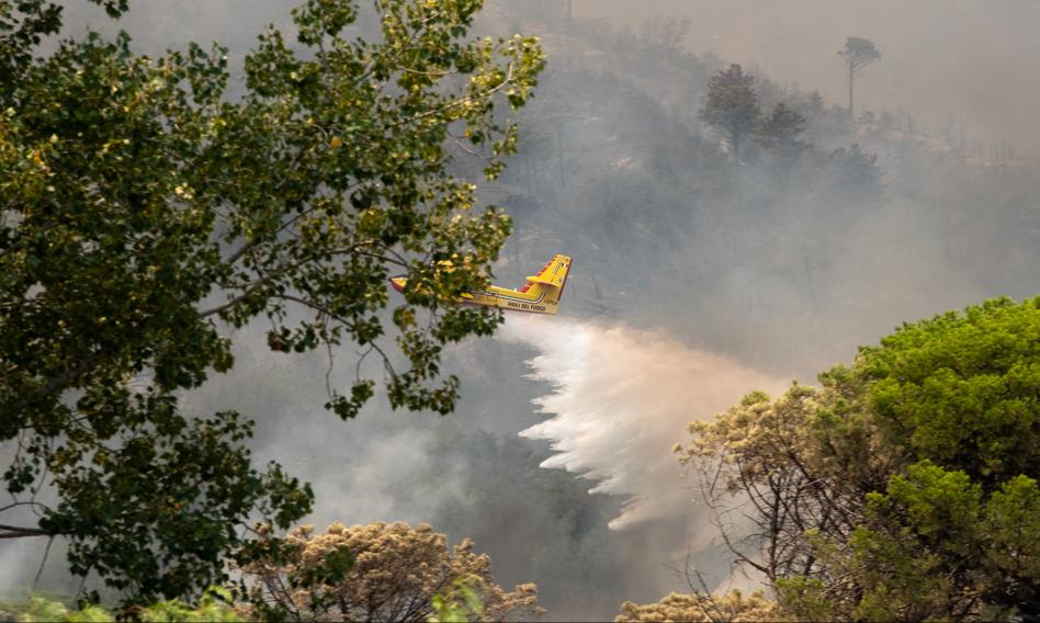 Potężny pożar w rejonie Wezuwiusza. Mobilizacja Obrony Cywilnej