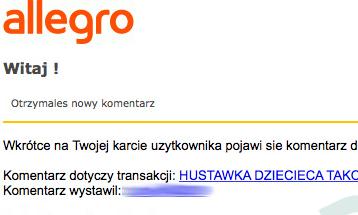Atak phishingowy na użytkowników serwisu Allegro. Cyberprzestępcy wyłudzają dane logowania