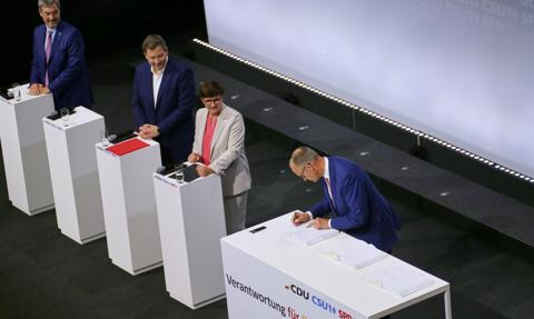 Chadecy i socjaldemokraci podpisali umowę koalicyjną