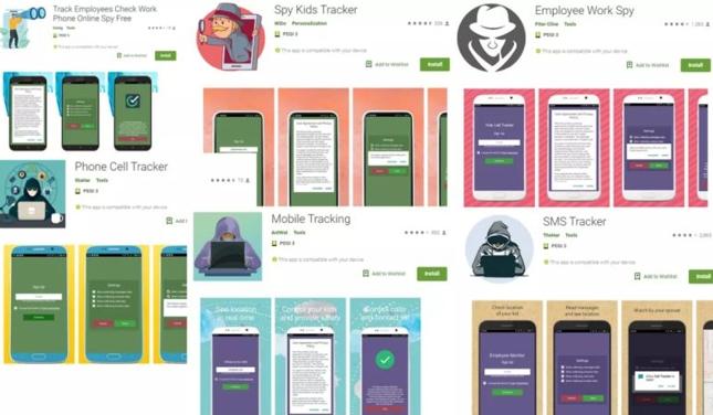 Aplikacje szpiegujące z Google Play zostały pobrane ponad 130 tys. razy.