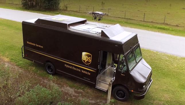 UPS chce dostarczać paczki za pomocą drona, który będzie wysyłany z samochodu dostawczego