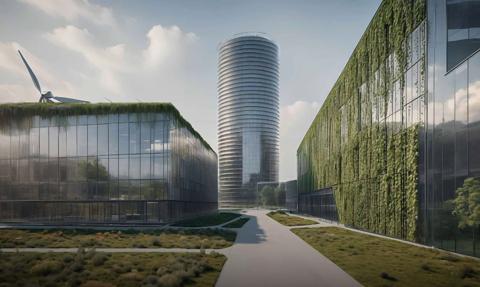 "Energetyczny Sky Tower". Pod Wrocławiem powstaje wyjątkowy wieżowiec