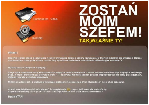 print screen ze strony zostanmoimszefem.pl