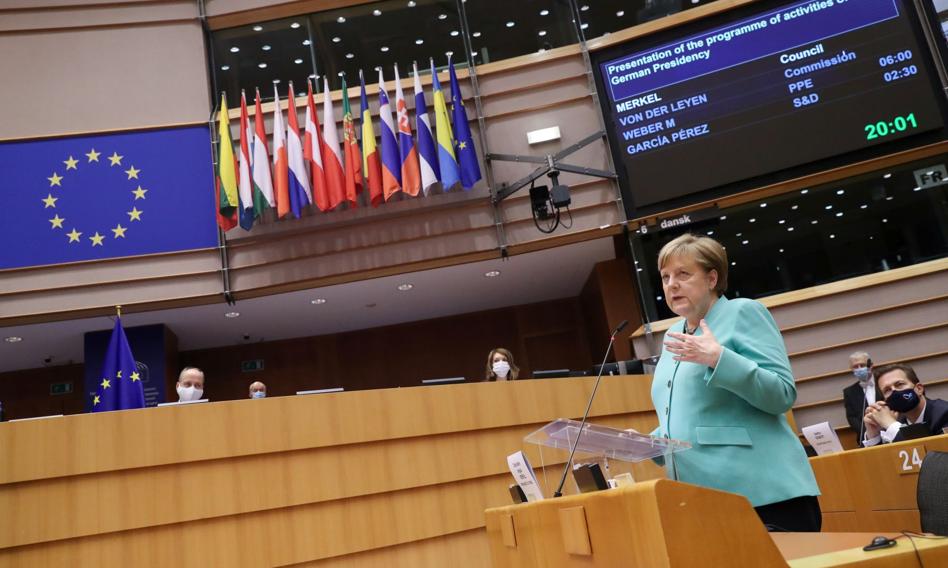Angela Merkel przedstawiła w Parlamencie Europejskim swoją wizję Unii