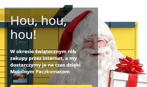 Paczkomaty zapchane przed świętami. Przesyłki popilnuje... Mikołaj