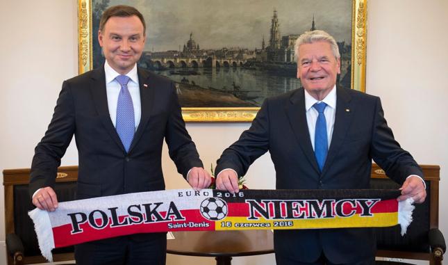 Prezydent Andrzej Duda i prezydent Joachim Gauck