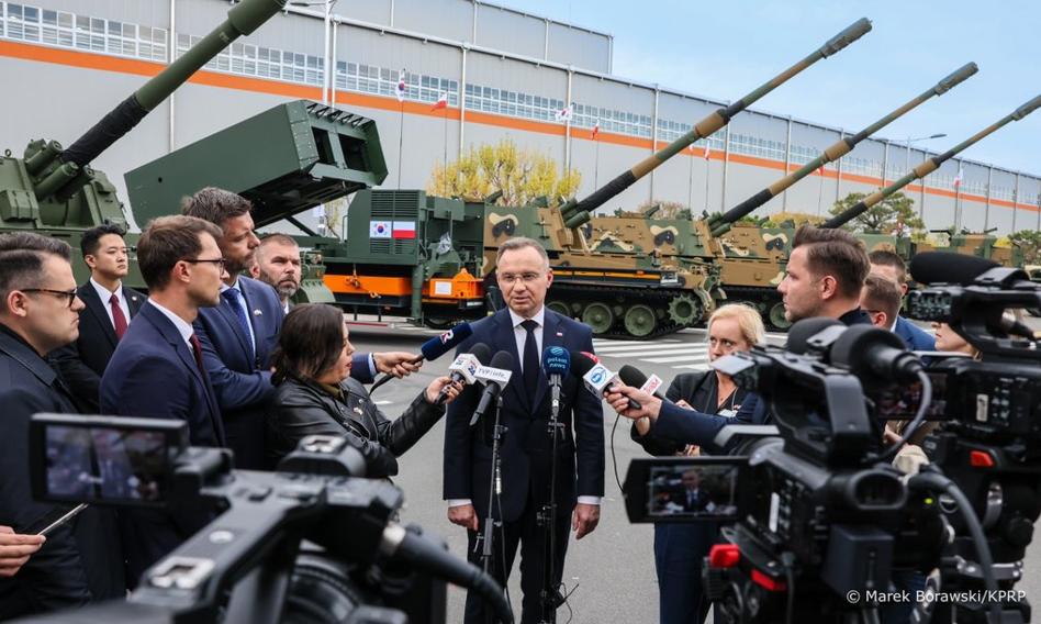 Z ziemi koreańskiej do Polski. Duda chce sprowadzić nad Wisłę produkcję czołgów K2