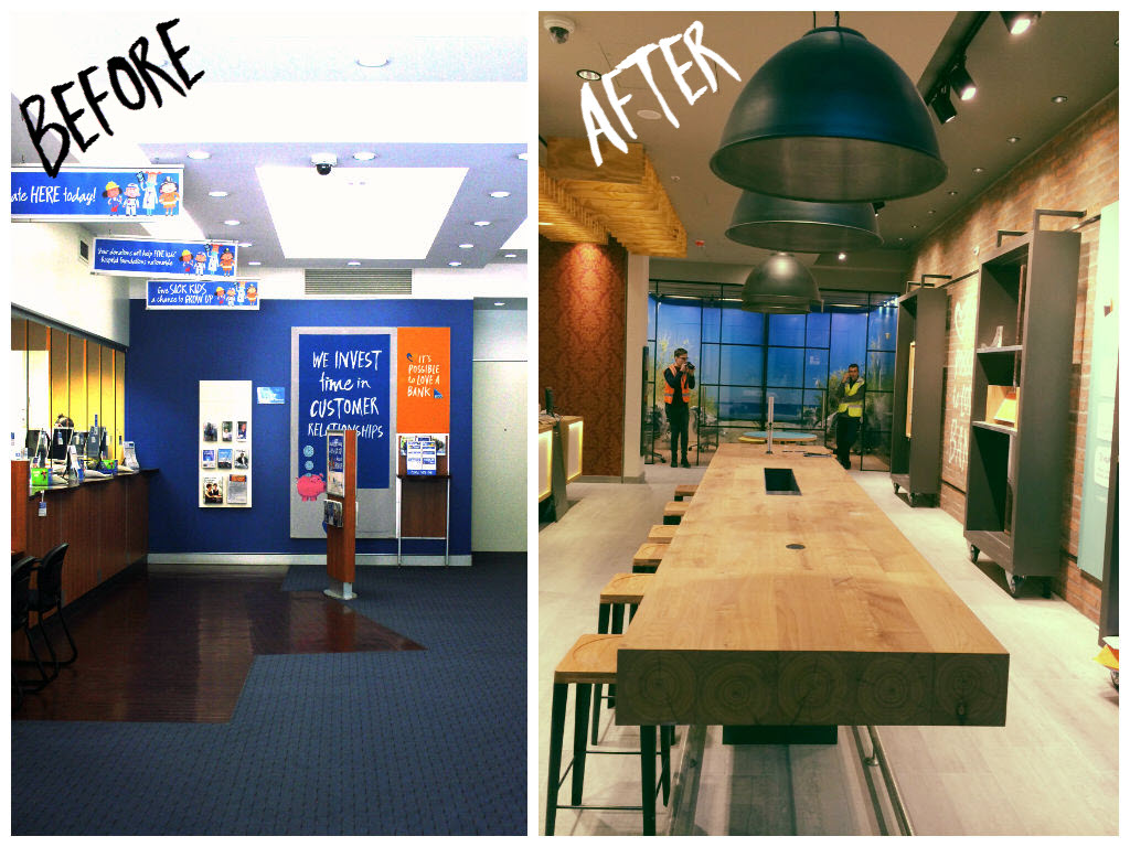 nowoczesna placówka bankowa