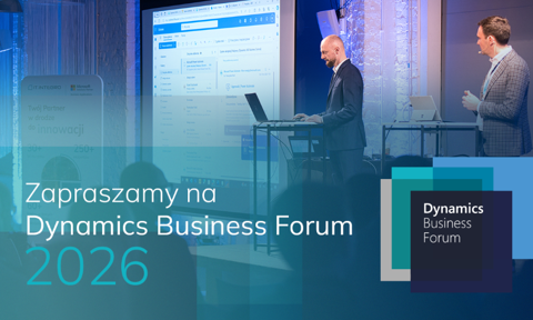 Wykorzystaj AI systemu ERP w handlu, dystrybucji czy produkcji. Dołącz do konferencji Dynamics Business Forum 2026!