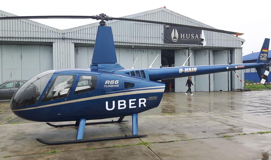 Zamów helikopter przez Ubera