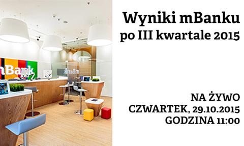 Wyniki mBanku po III kwartale 2015