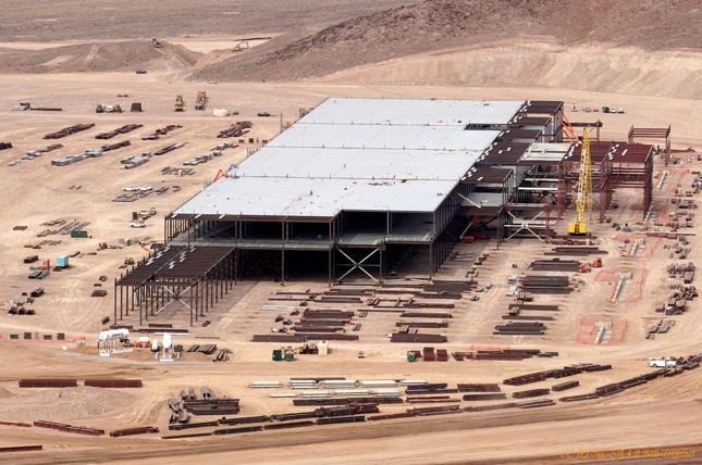 Plac budowy Tesla Gigafactory w lutym 2015 roku