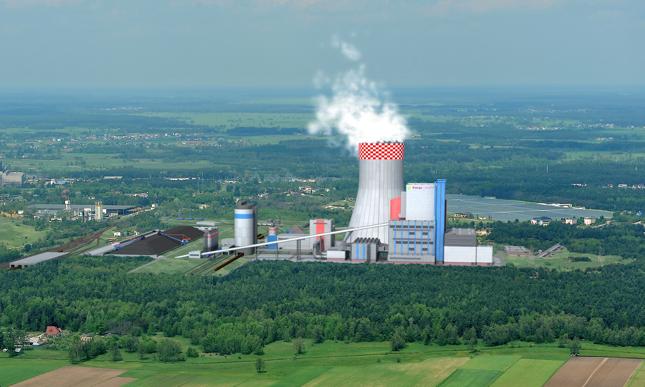 Elektrownia Ostrołęka C - wizualizacja