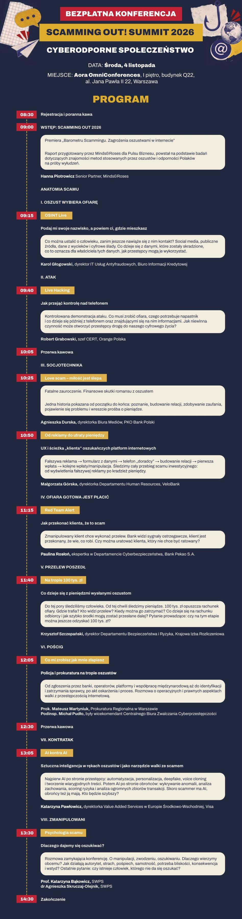 Zobacz oszustwo od środka. Zapraszamy na bezpłatną konferencję Scamming ...