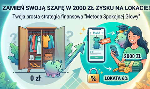 Moda z drugiej ręki jako Twoja strategia finansowa: Jak zamienić drugi obieg w 2000 zł zysku na lokacie?