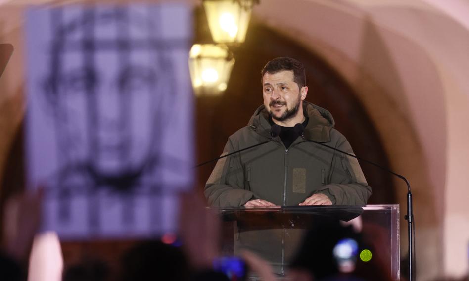Prezydent Ukrainy Wołodymyr Zełenski i prezydent Rosji Władimir Putin.