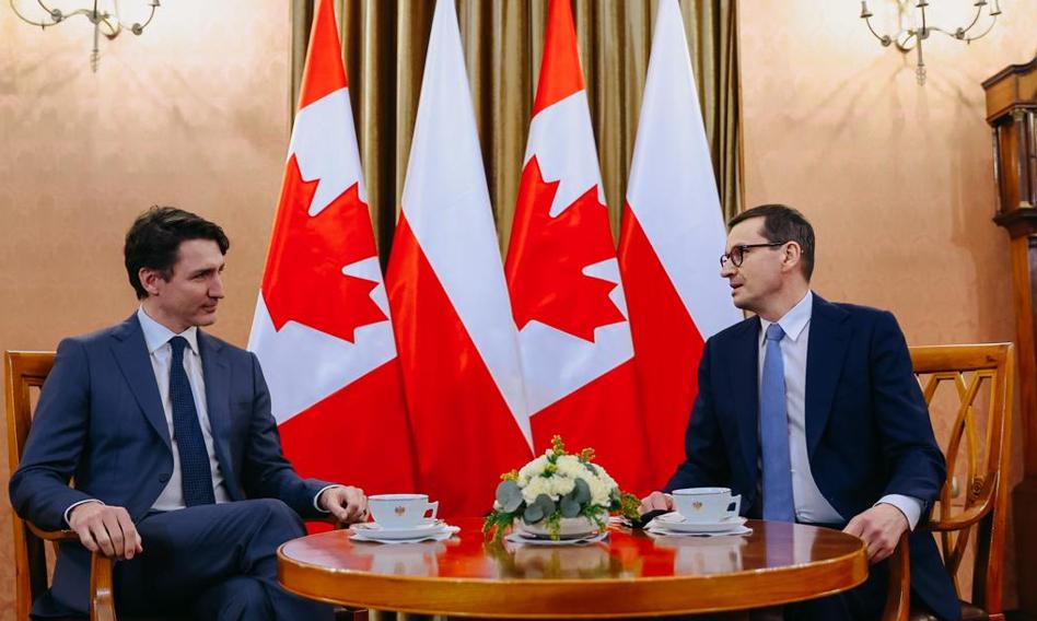 Premier Kanady w Polsce. Morawiecki: Musimy być silni i zjednoczeni