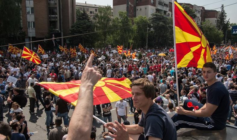 Macedonia: trwa demonstracja opozycji przeciwko rządowi Grujewskiego
