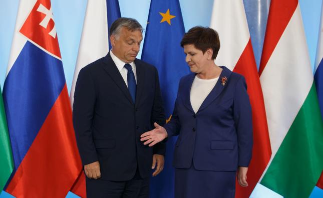 Premier Beata Szydło i premier Węgier Victor Orban
