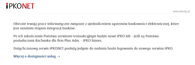 iPKONET po weekendzie zmieni się w iPKO