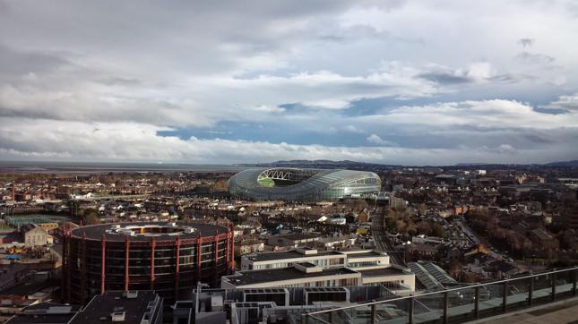 Widok na Dublin