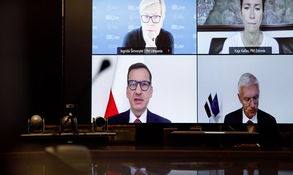"Na granicy zewnętrznej UE z Białorusią nie ma ziemi niczyjej". Konferencja premierów ws. Białorusi