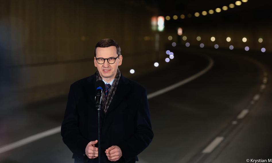 Morawiecki: Dzisiaj otwieramy najnowocześniejszy i najdłuższy tunel w Polsce